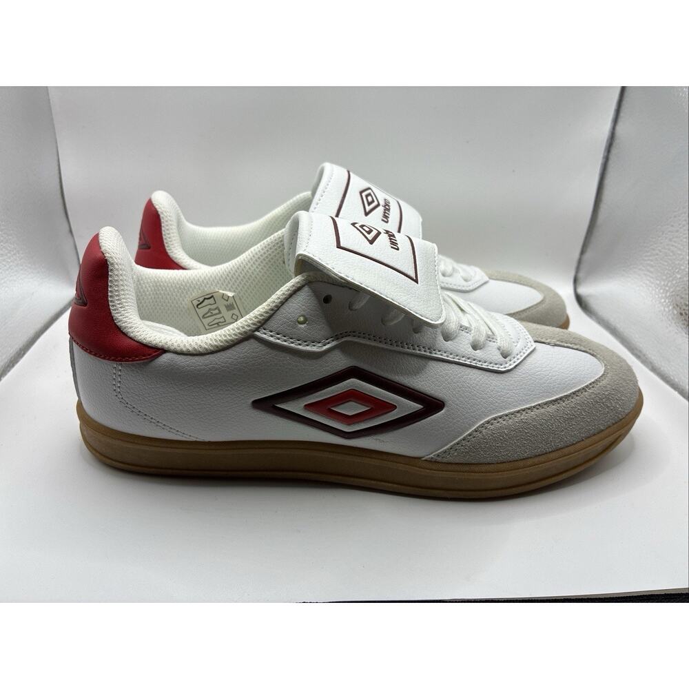 Umbro UMBRO-TX UMOA875103 White Red Gum Men's Soccer Sneakers Size 8